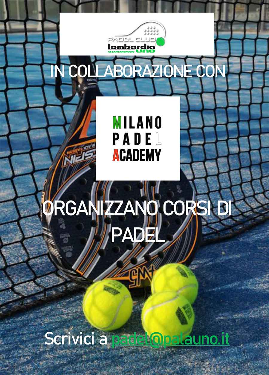 Centro Campi Padel Milano | Lezioni Corsi e Scuola di Padel Paddle a Milano | immagine locandina 2