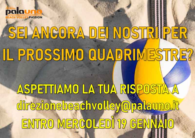 Lombardia Uno | Affitto Campi da Beach Volley, Beach Tennis, Foot Volley a Milano | immagine rinnovo secondo quadrimestre di beach volley a Milano