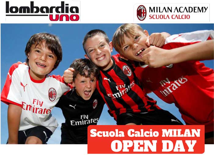 Lombardia Uno | Affitto Campi da Beach Volley, Beach Tennis, Foot Volley a Milano | immagine Open Day Calcio Milan Academy