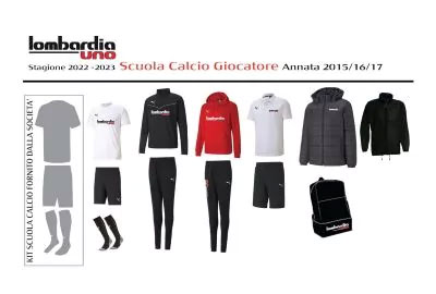 Scuola Calcio Elitè Centro Tecnico A.C. Milan | Scuola Lezioni Corsi Personal Trainer Milano | immagine kit abbigliamento 2022/2023