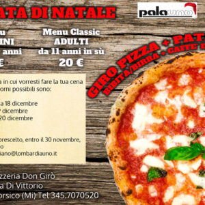Lombardia Uno | Milan Club Calcio, Beach Volley, Tennis, Beach Tennis, Foot Volley, Ginnastica Artistica e Personal Training a Milano e in Lombardia. | immagine pizza di natale 2022
