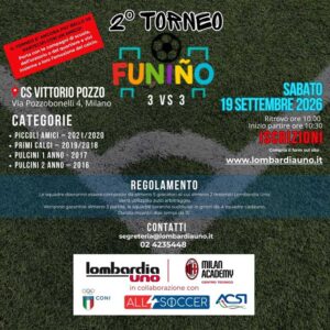 Secondo Torneo Funino Calcio 3vs3 a Milano