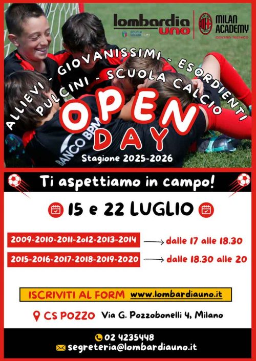 open-day-calcio-pozzo-milano